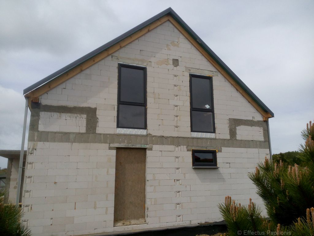 Okna antracytowe - realizacja